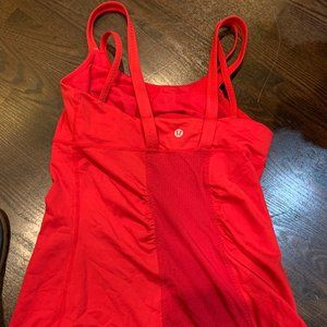 Lululemon Red Strappy BraTank Top.  Size 6